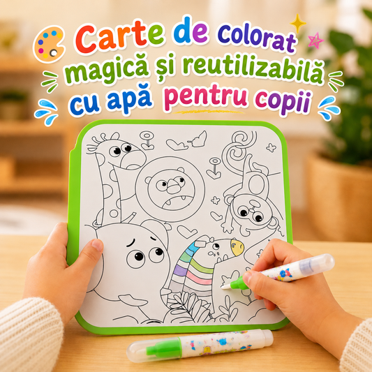 Carte de colorat Magică cu apă TUDDLES