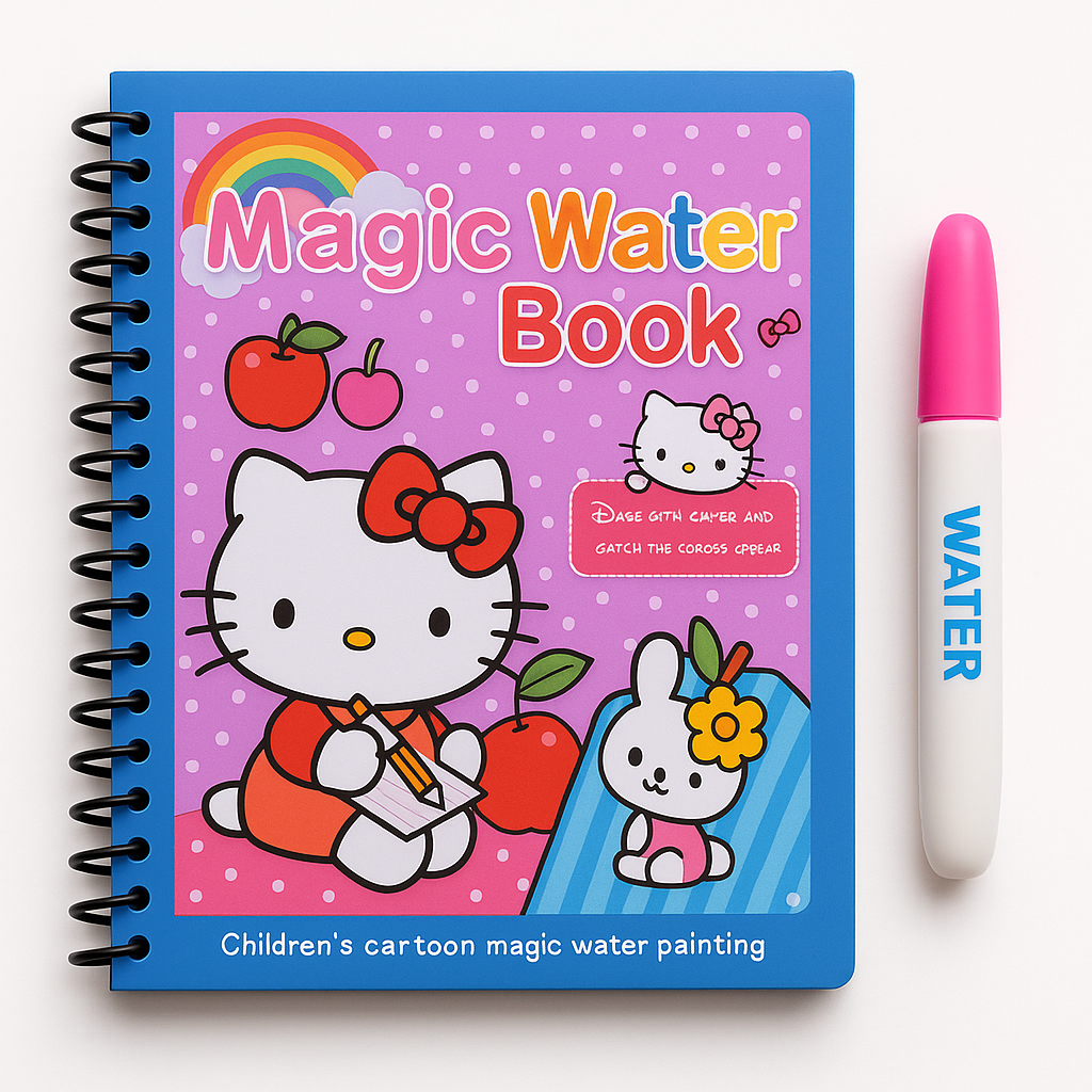 Carte de colorat Magică cu apă (2+1 Gratis)