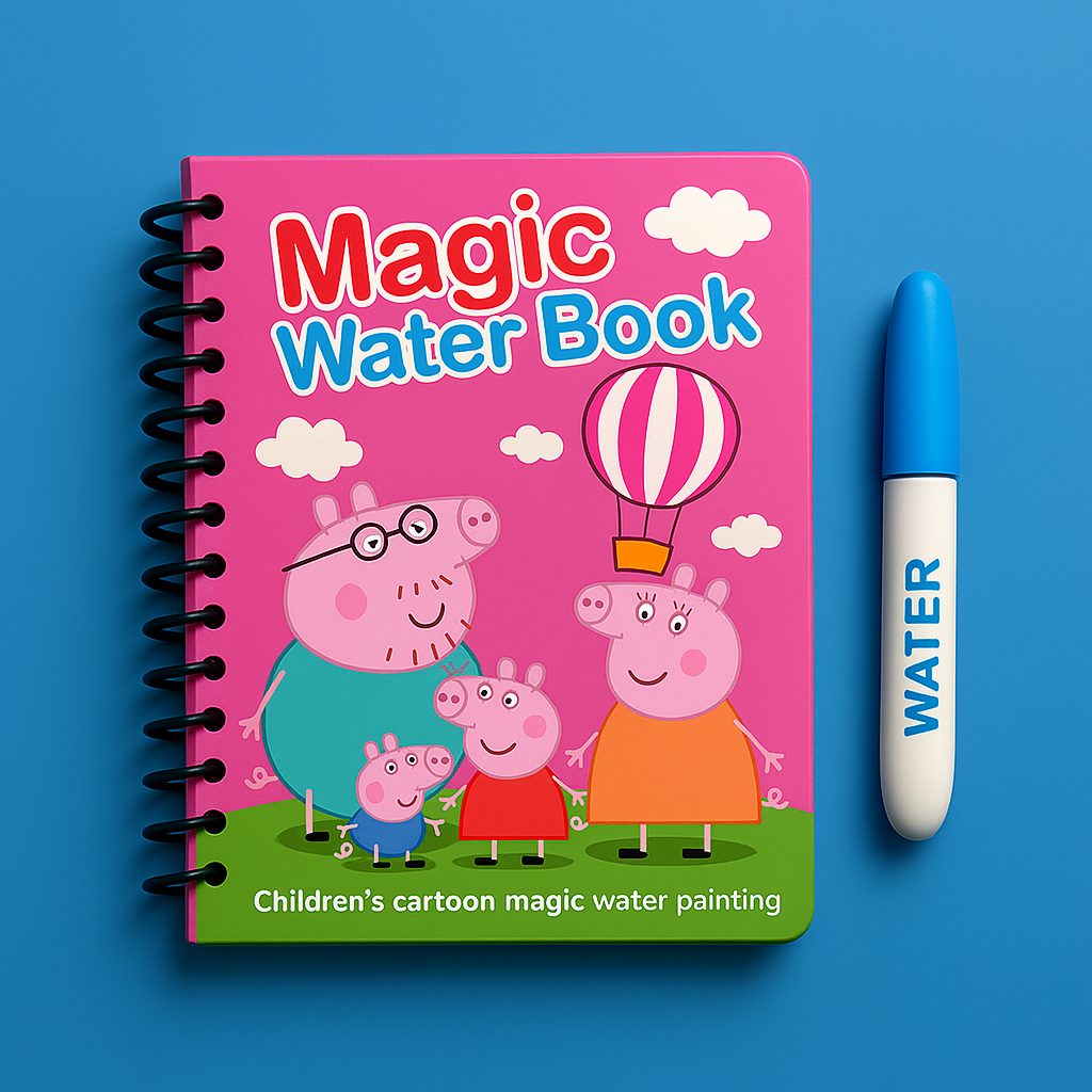 Carte de colorat Magică cu apă (2+1 Gratis)