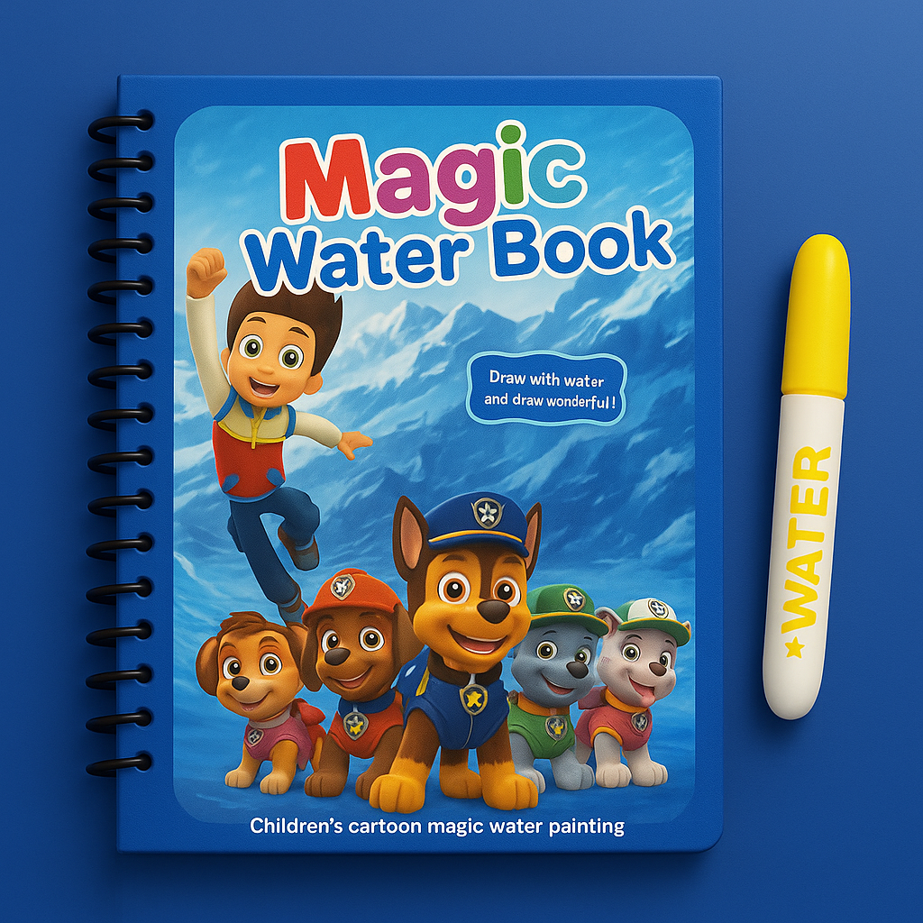 Carte de colorat Magică cu apă (2+1 Gratis)