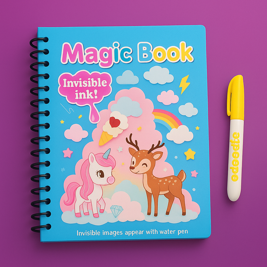 Carte de colorat Magică cu apă (2+1 Gratis)