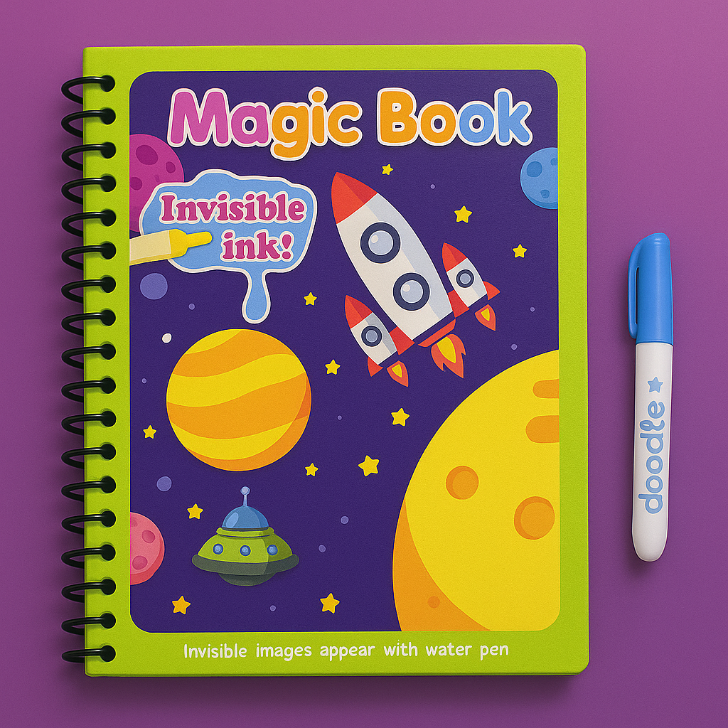 Carte de colorat Magică cu apă (2+1 Gratis)