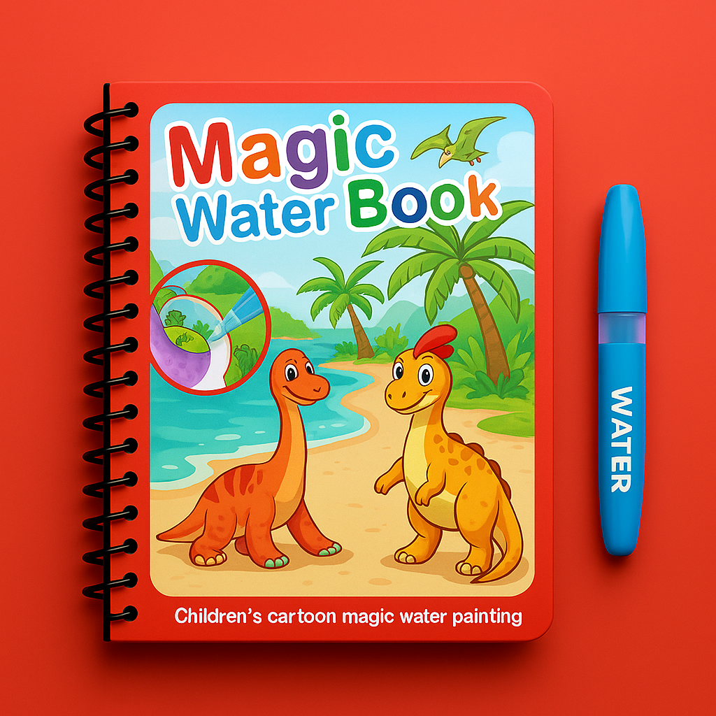 Carte de colorat Magică cu apă (2+1 Gratis)