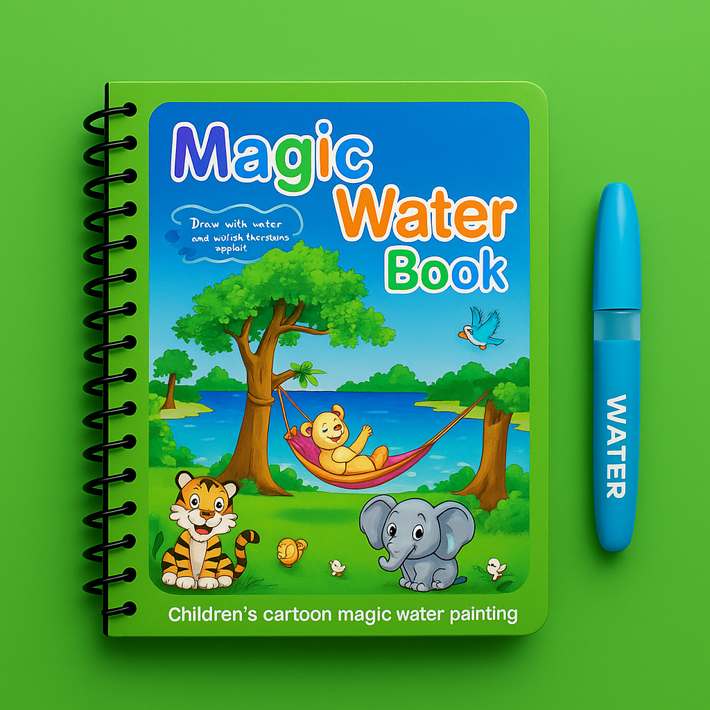 Carte de colorat Magică cu apă (2+1 Gratis)