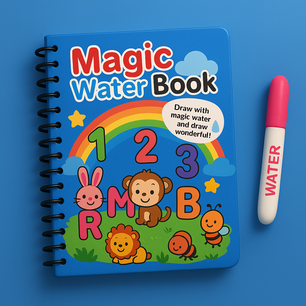 Carte de colorat Magică cu apă (2+1 Gratis)