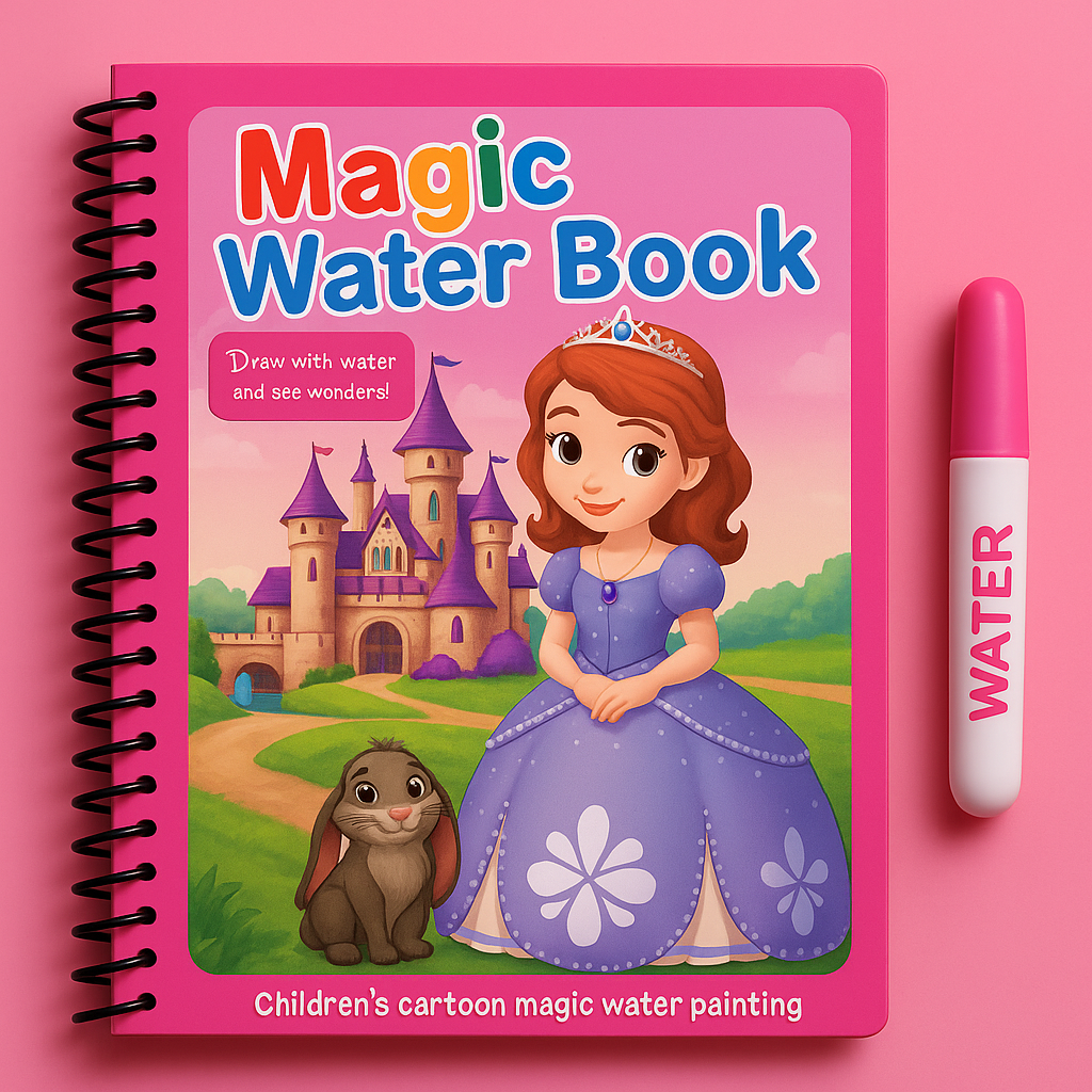 Carte de colorat Magică cu apă (2+1 Gratis)