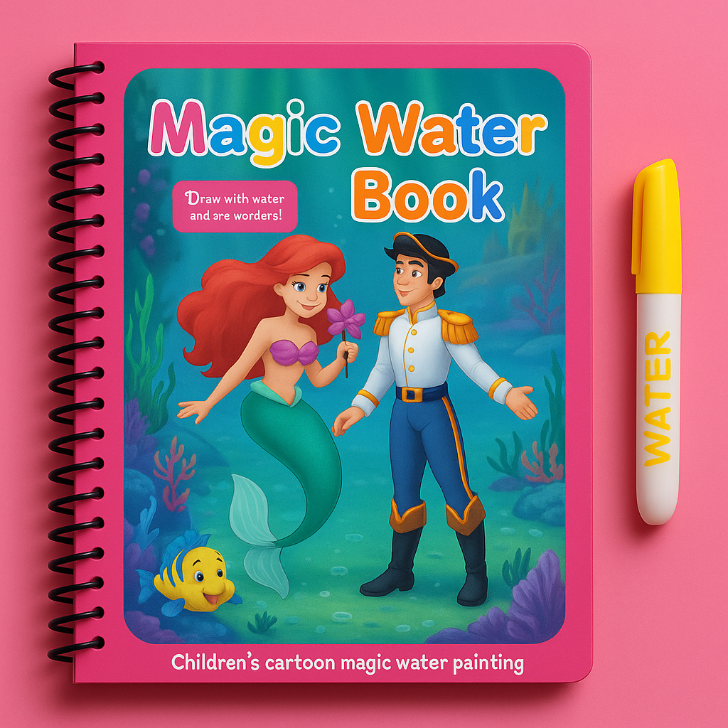 Carte de colorat Magică cu apă (2+1 Gratis)