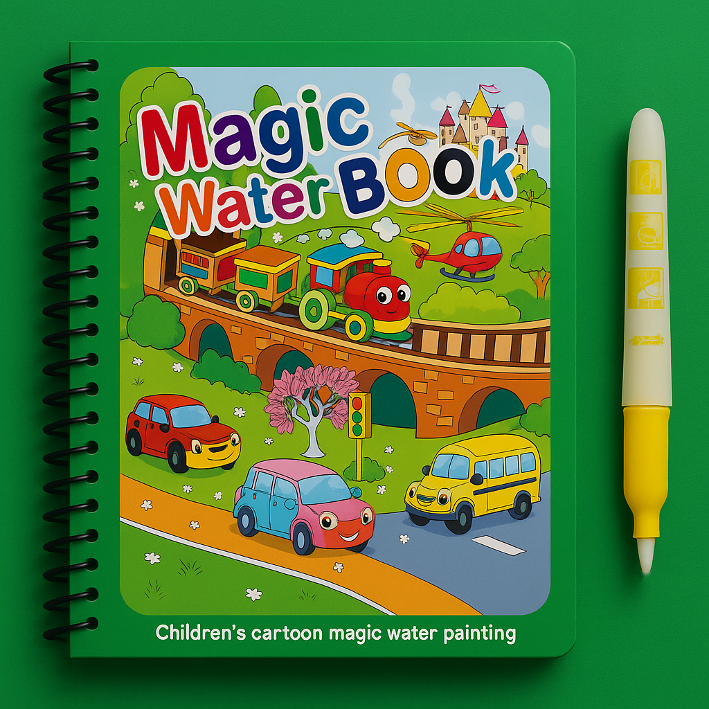 Carte de colorat Magică cu apă (2+1 Gratis)