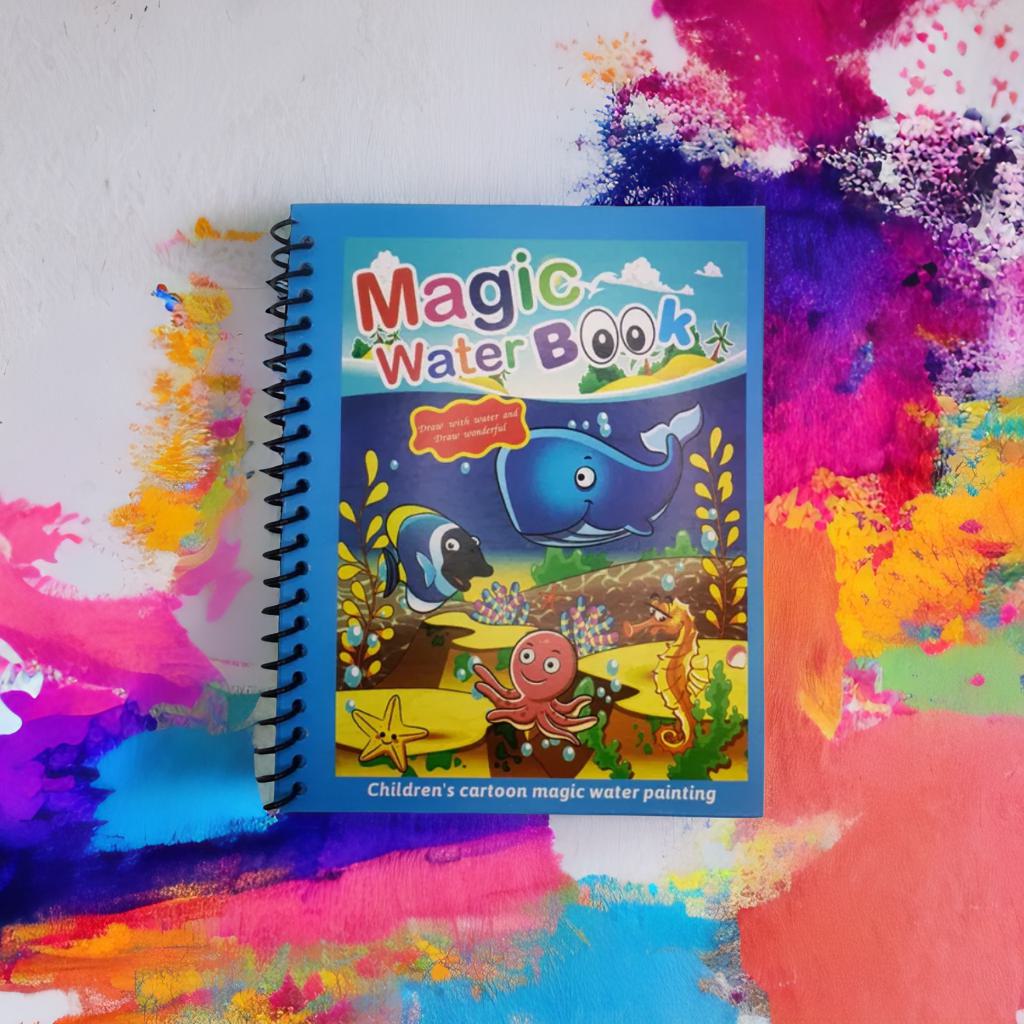 Carte de colorat Magică cu apă (2+1 Gratis)