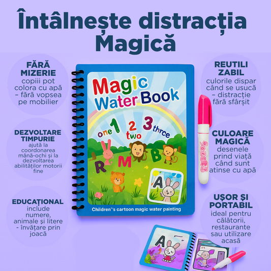 Carte de colorat Magică cu apă