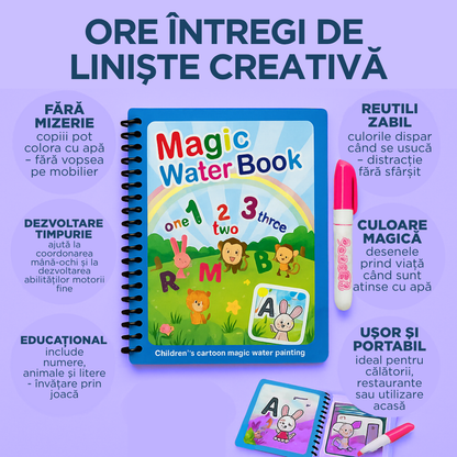 Carte de colorat Magică cu apă