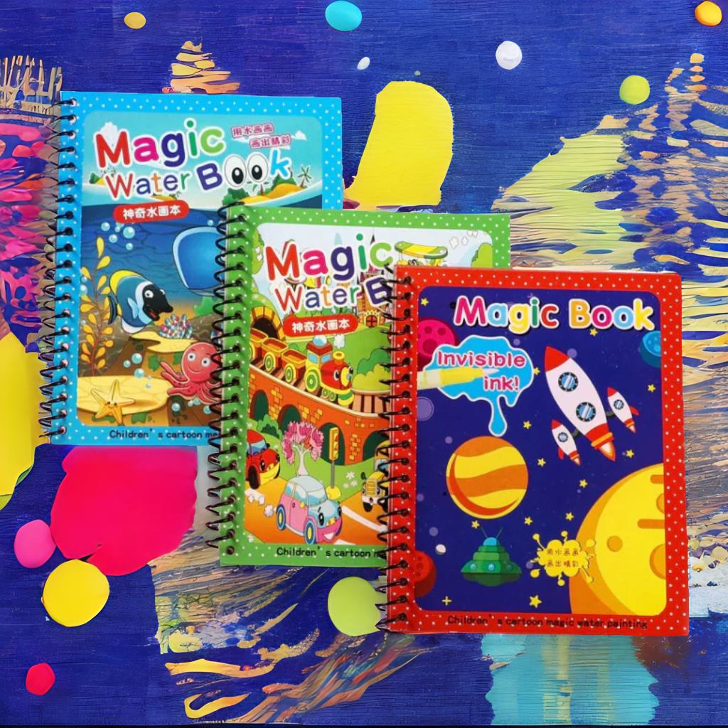 Carte de colorat Magică cu apă (2+1 Gratis)